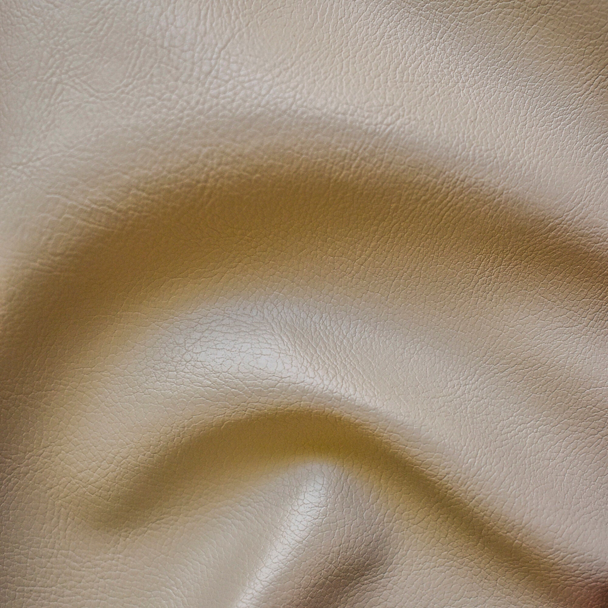 54" Wide Light Fawn Faux Leather By The Yard