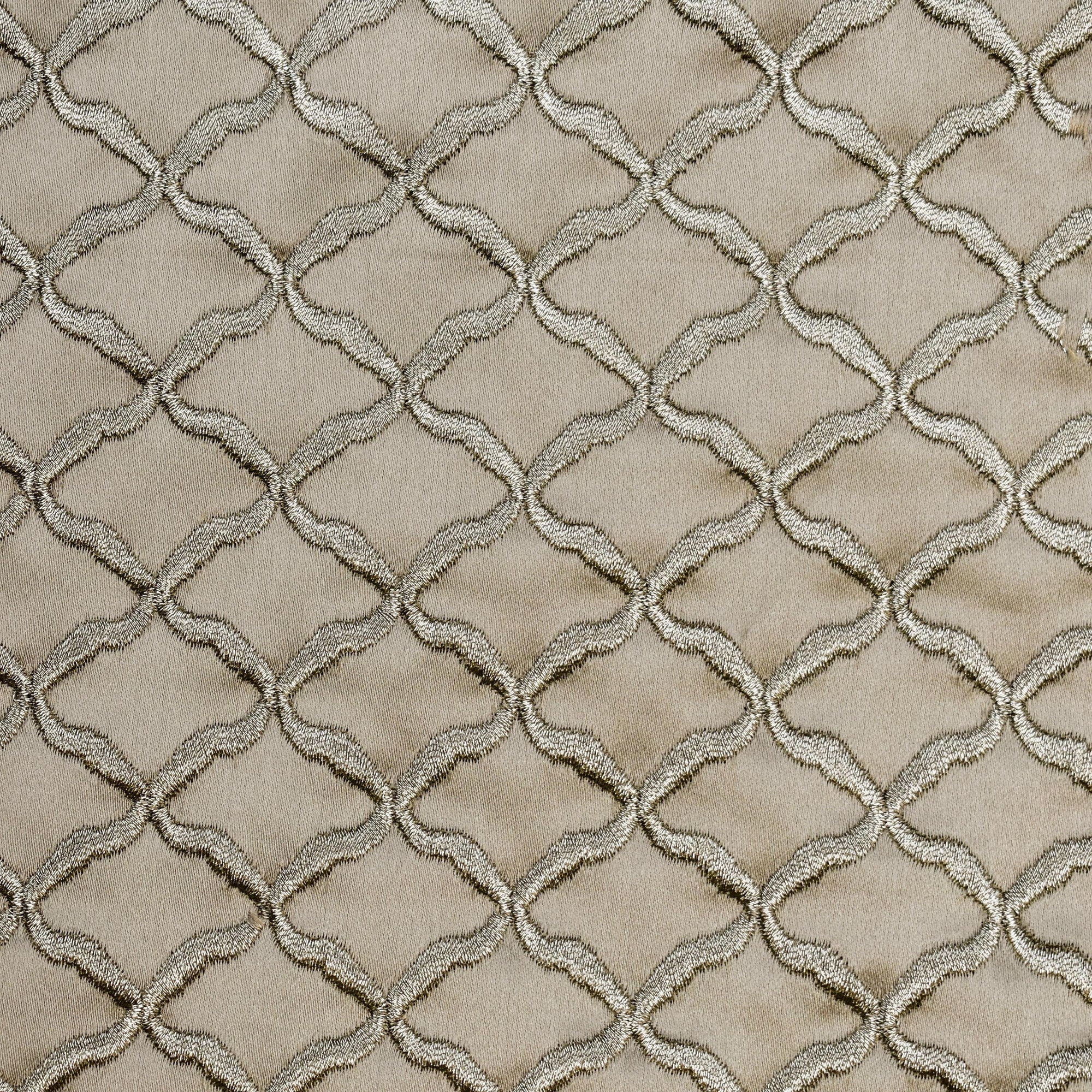 Gold Zari Satin Zari Embroidery Fabric by the Yard