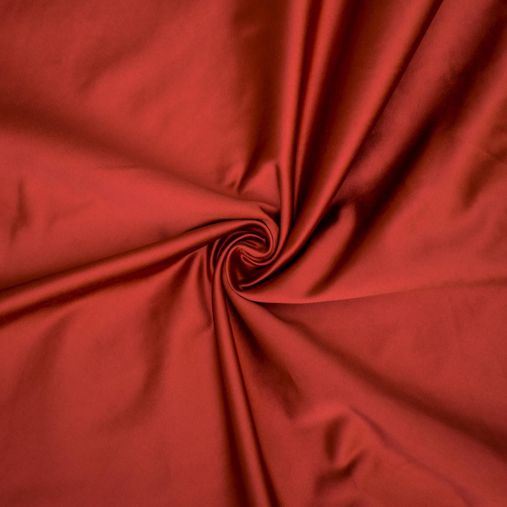 Rust Heavy Satin Fabric by the Yard