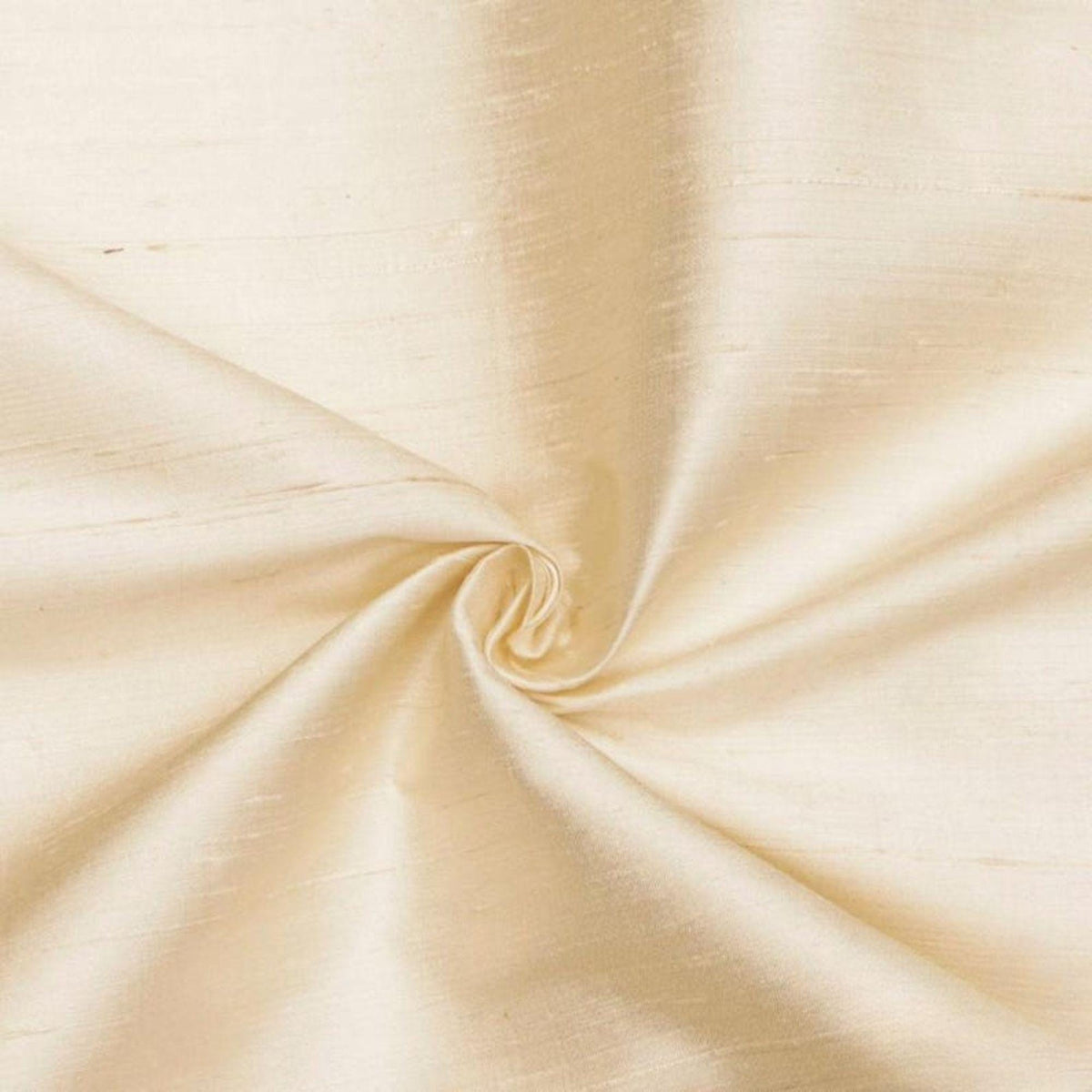 Cream 100% Pure Silk Fabric By The Yard