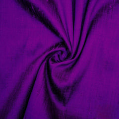 Bright Purple 100% Pure Silk Dupioni Fabric By The Yard