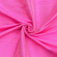 Bubblegum Pink 100% Pure Silk Fabric By The Yard