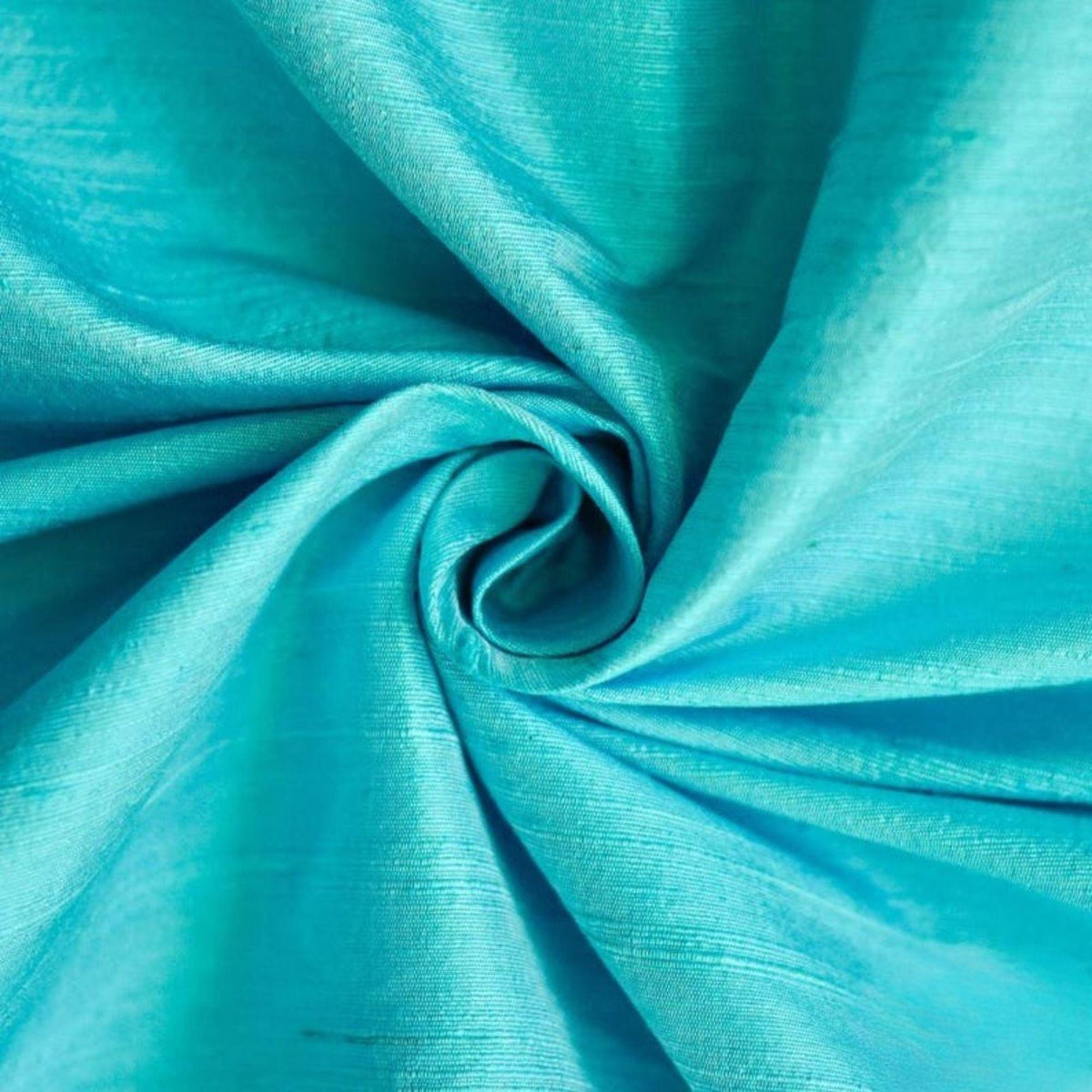 Sea Green Silk Dupioni Fabric By The Yard