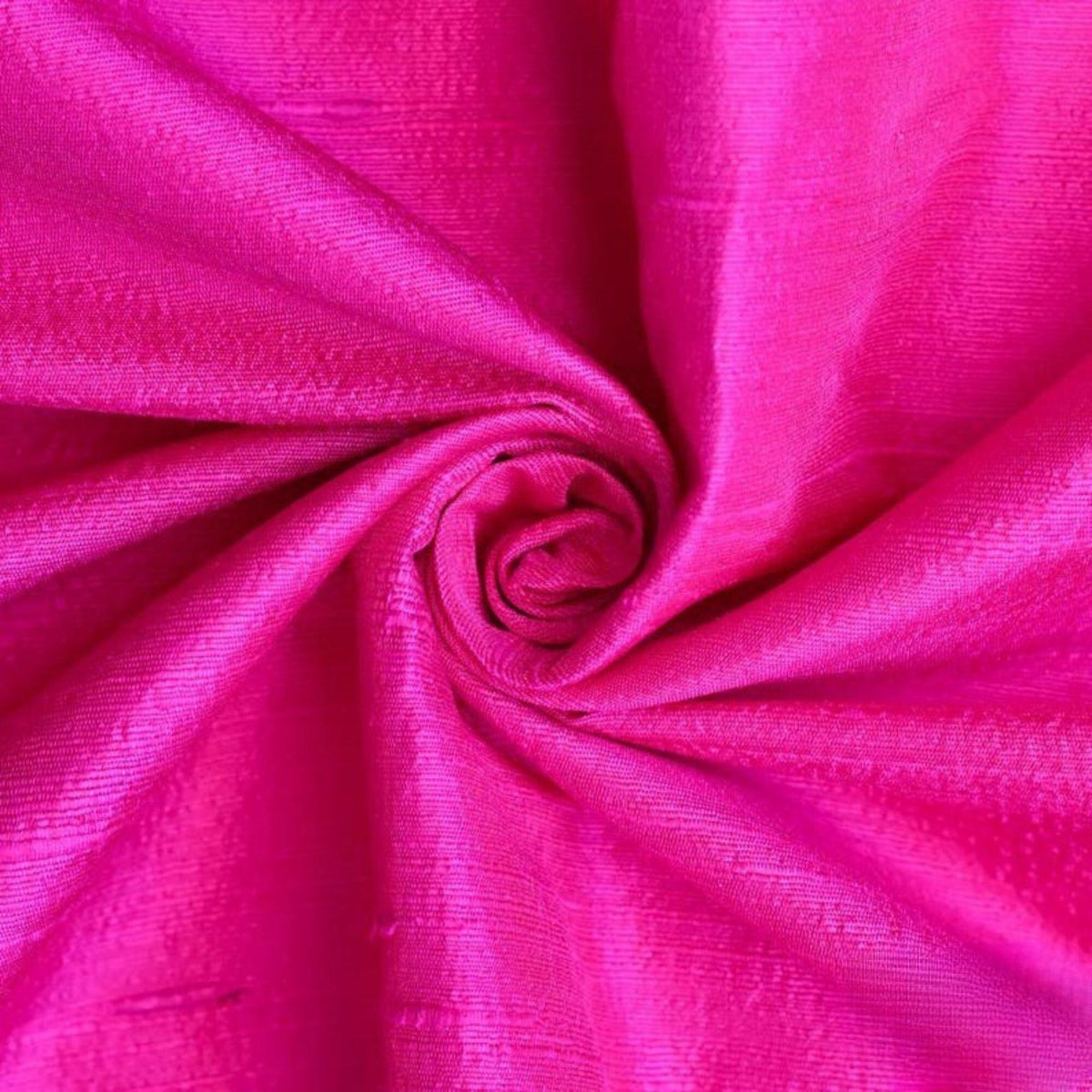 Fuchsia Pink Silk Dupioni Fabric By The Yard