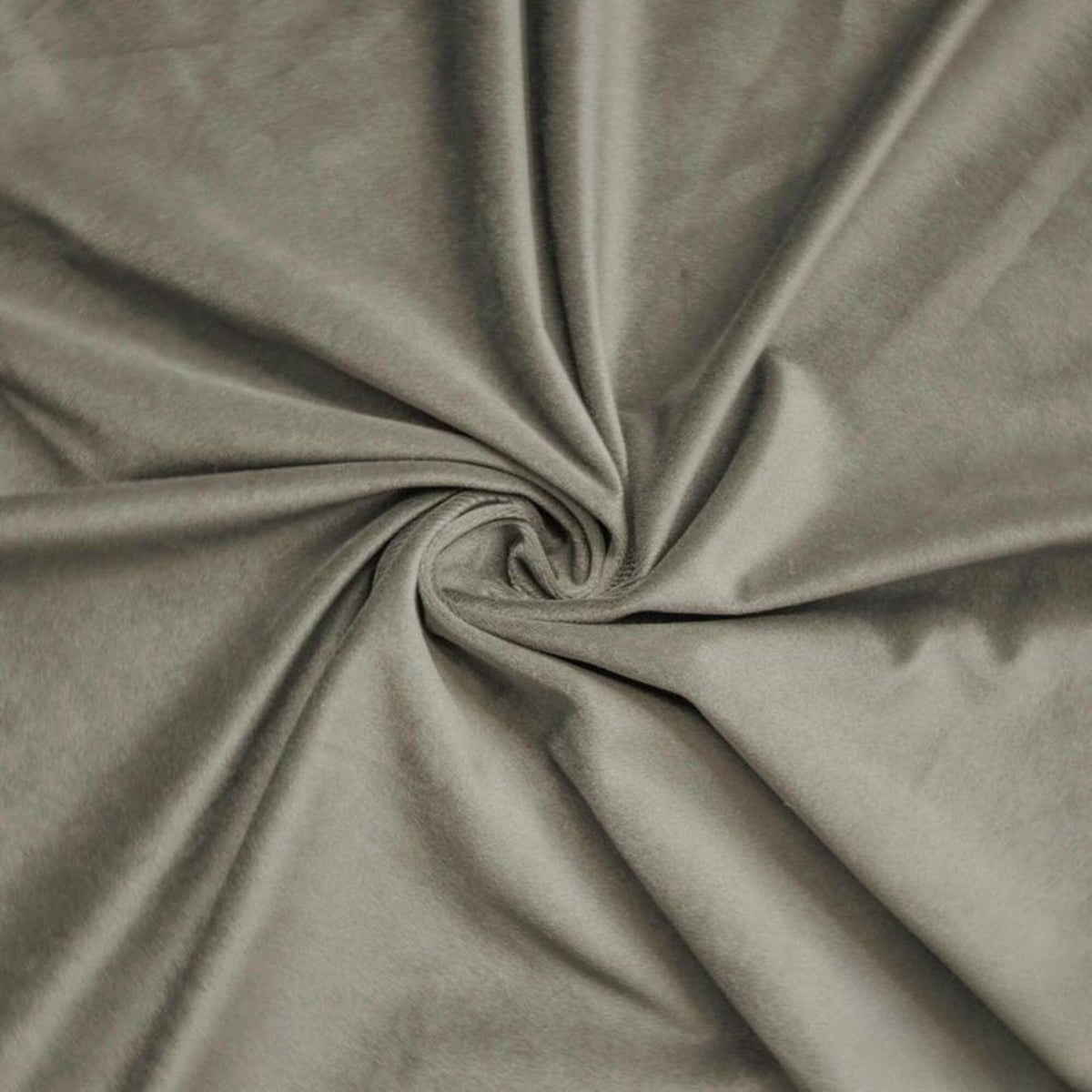 Taupe High Quality Plush Velvet Fabric by the Yard