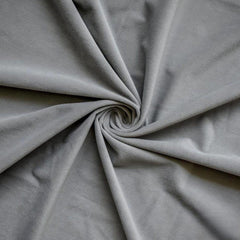 Light Grey High Quality Plush Velvet Fabric by the Yard