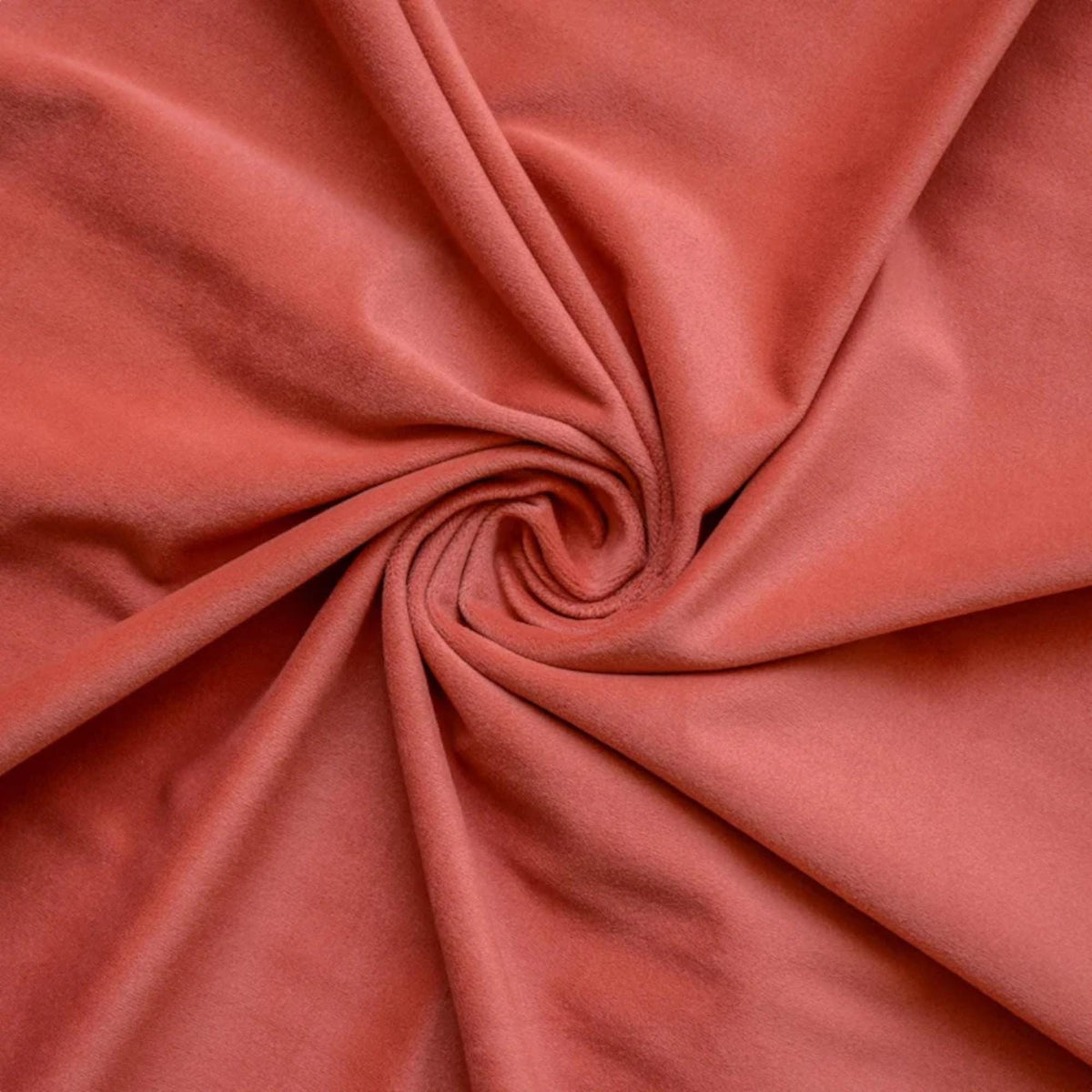 Rust High Quality Plush Velvet Fabric by the Yard