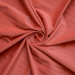 Rust High Quality Plush Velvet Fabric by the Yard