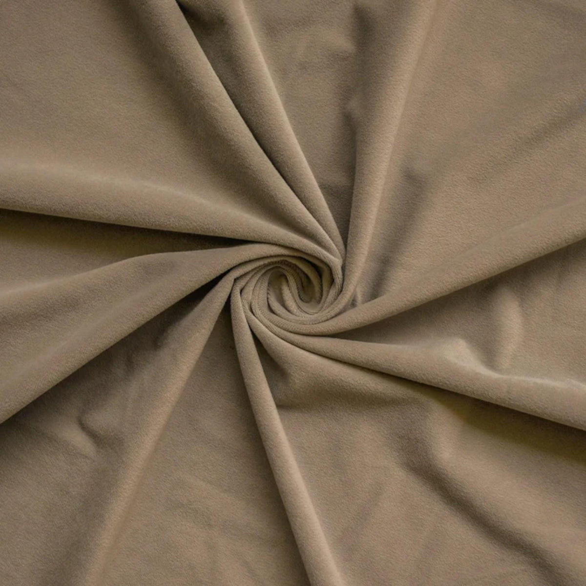 Mocha Brown High Quality Plush Velvet Fabric by the Yard