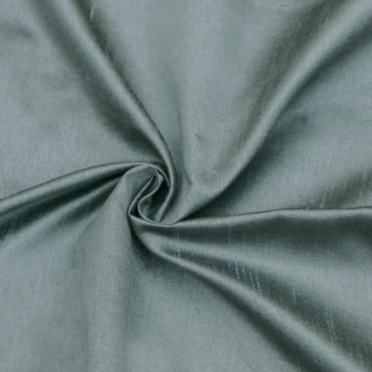 Smokey Green Faux Silk Fabric By The Yard