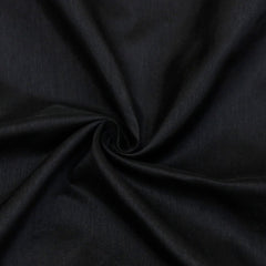 Black Faux Silk Fabric By The Yard