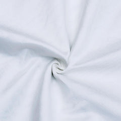 White Faux Silk Fabric By The Yard