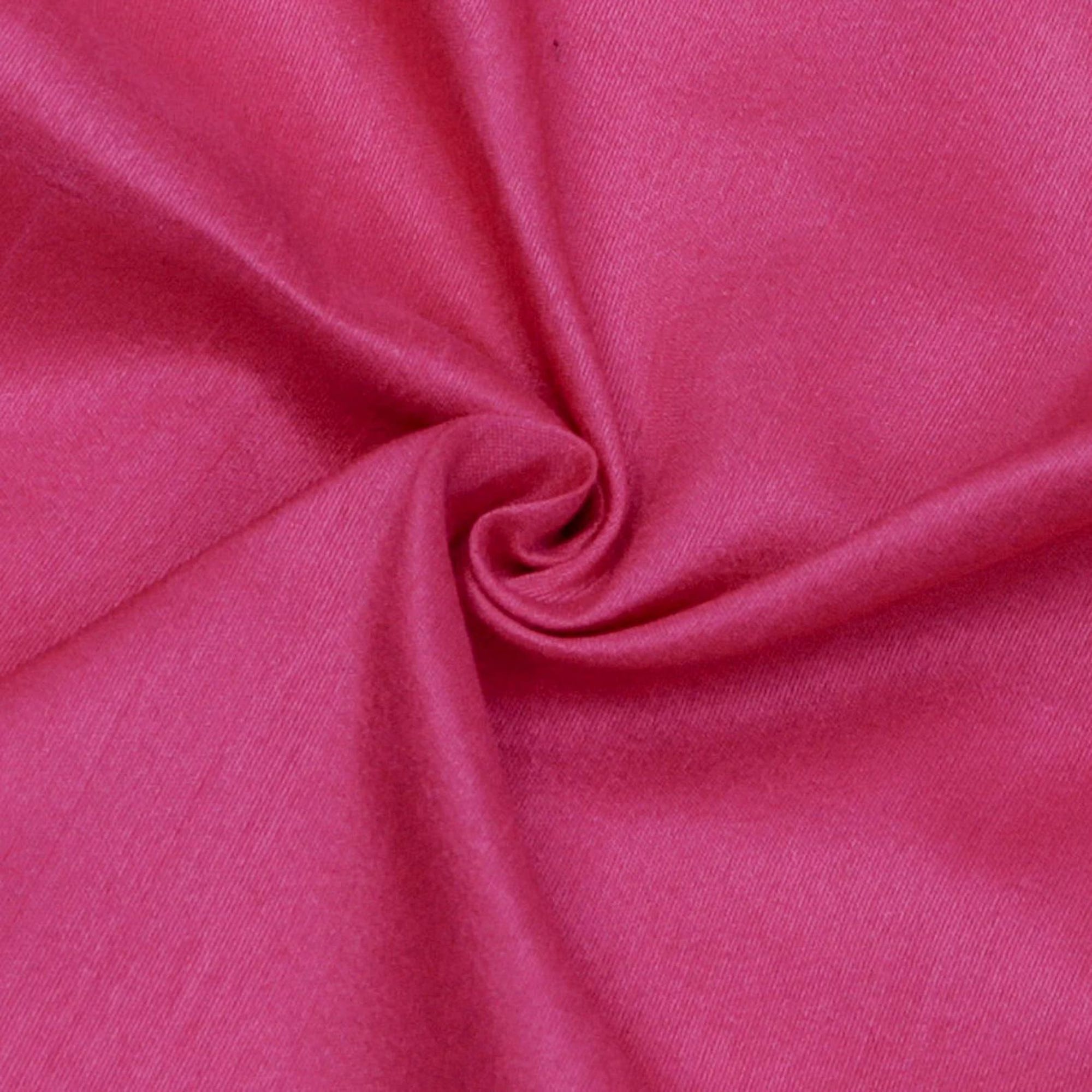 Fuchsia Pink Faux Silk Fabric By The Yard