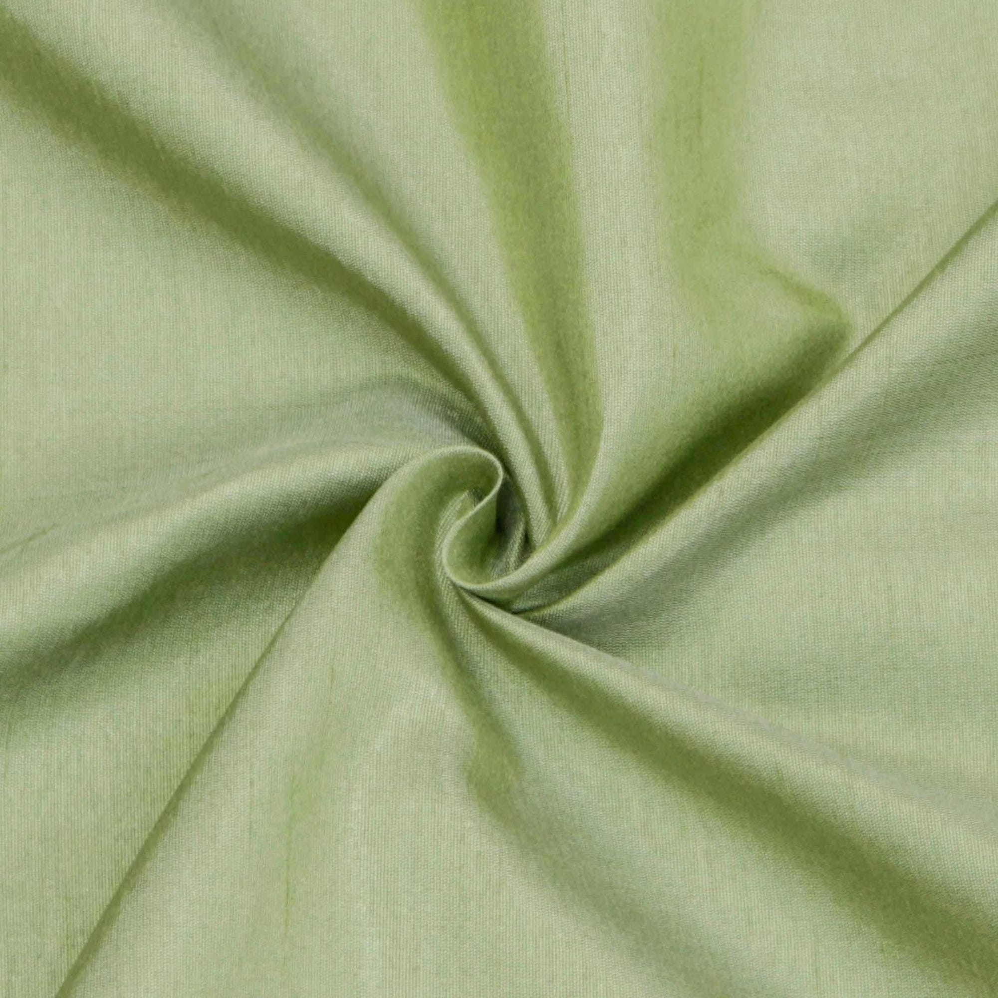 Light Green Faux Silk Fabric By The Yard