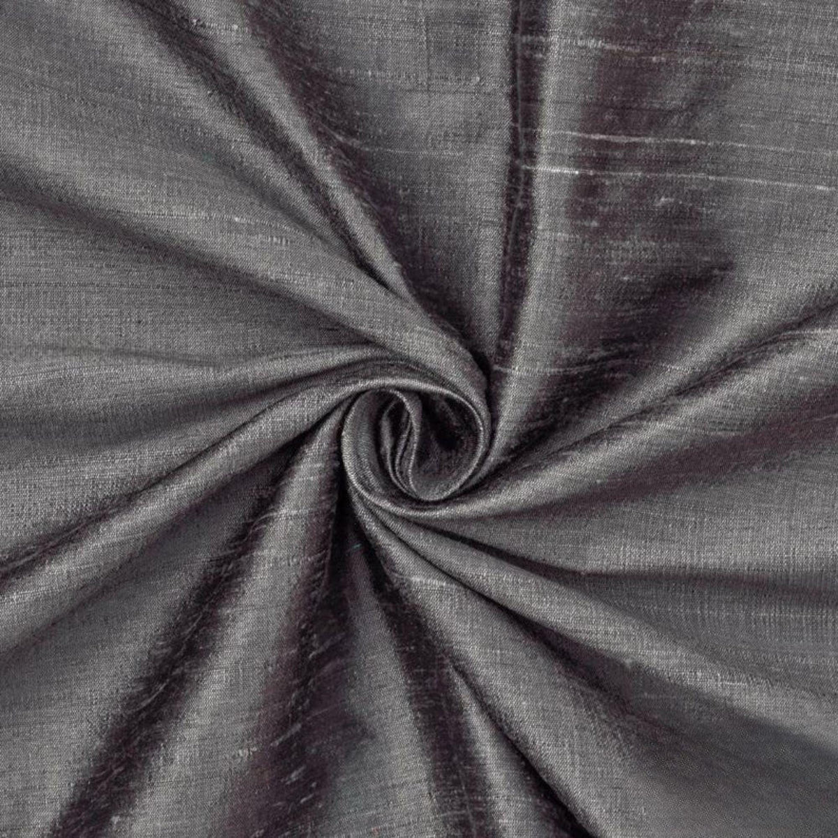 Charcoal Gray 100% Pure Silk Fabric By The Yard