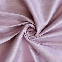 Pastel Lilac 100% Pure Silk Dupioni Fabric By The Yard