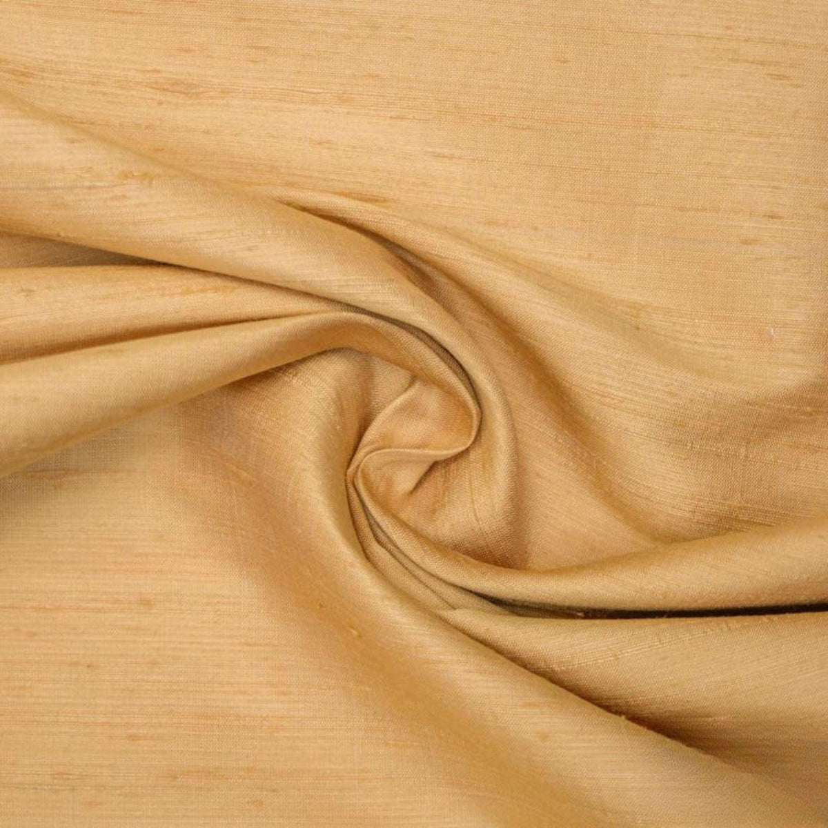 Light Gold 100% Pure Silk Fabric By The Yard