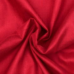 Red Silk Dupioni Fabric By The Yard