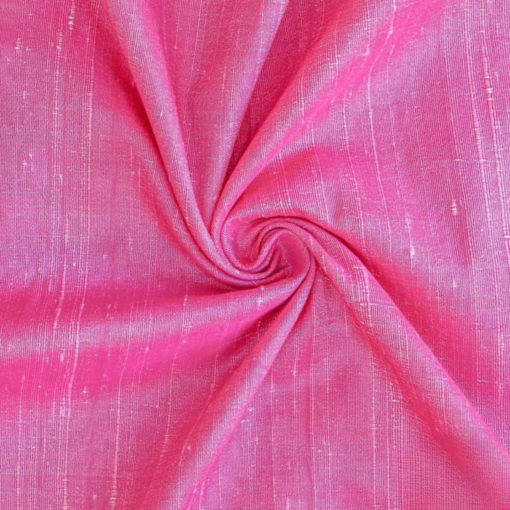 Onion Pink Pink Silk Dupioni Fabric By The Yard