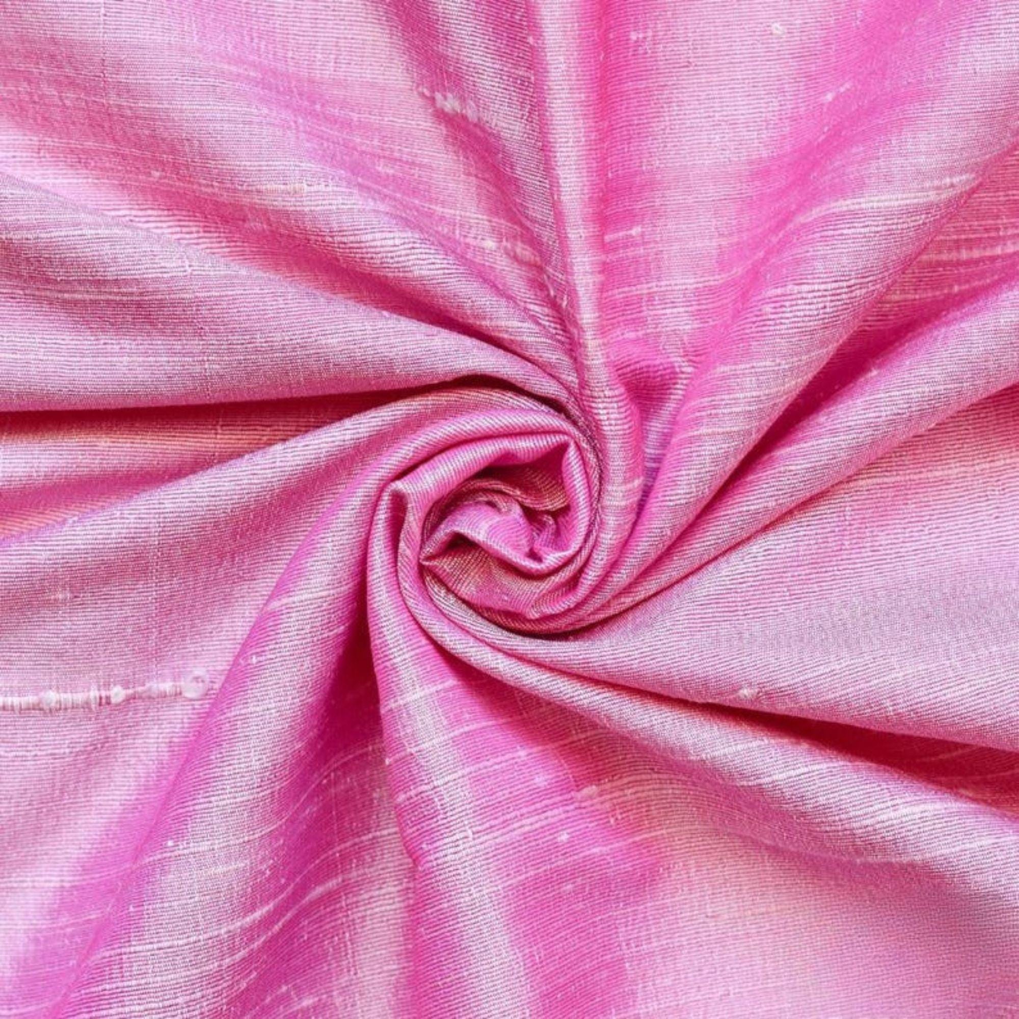 Light Pink Silk Dupioni Fabric By The Yard