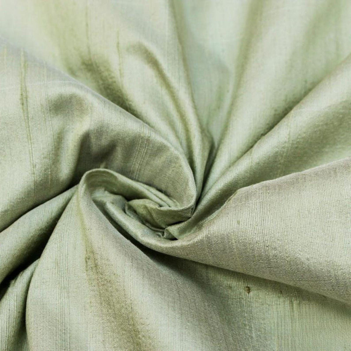 Pistachio Green Silk Dupioni Fabric By The Yard