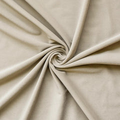 Ecru High Quality Plush Velvet Fabric by the Yard