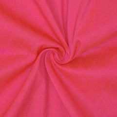 Pink & Orange Art Silk/Faux Silk Fabric by the Yard
