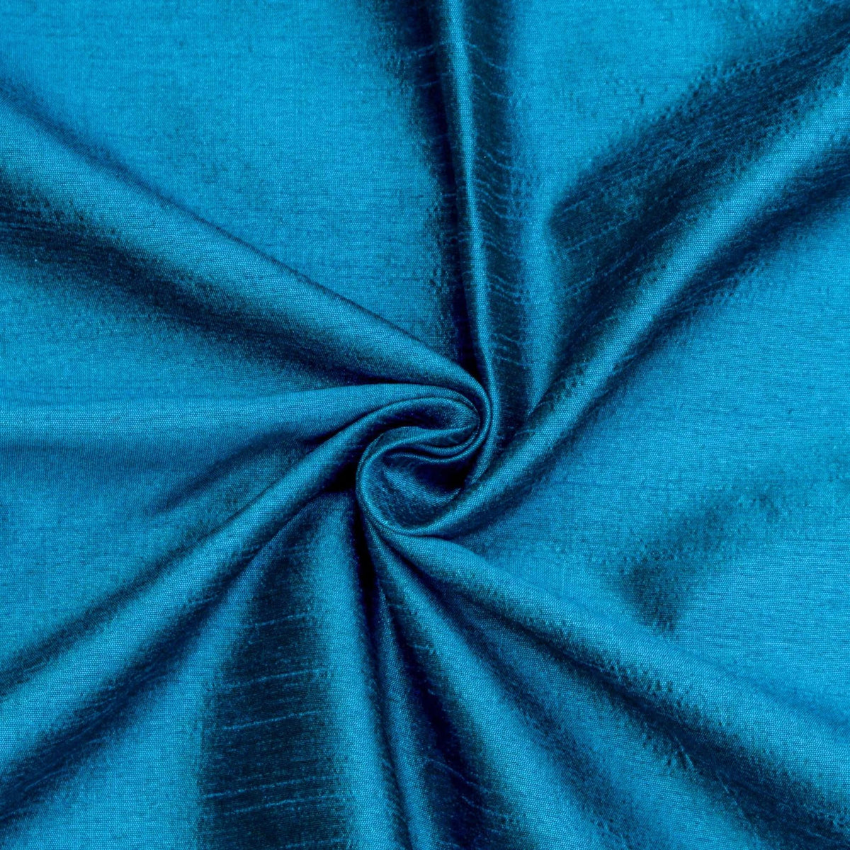 Peacock Blue Art Silk / Faux Silk Fabric By The Yard