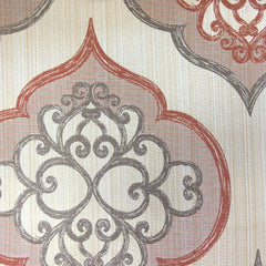 Rust Jacquard Fabric By The Yard