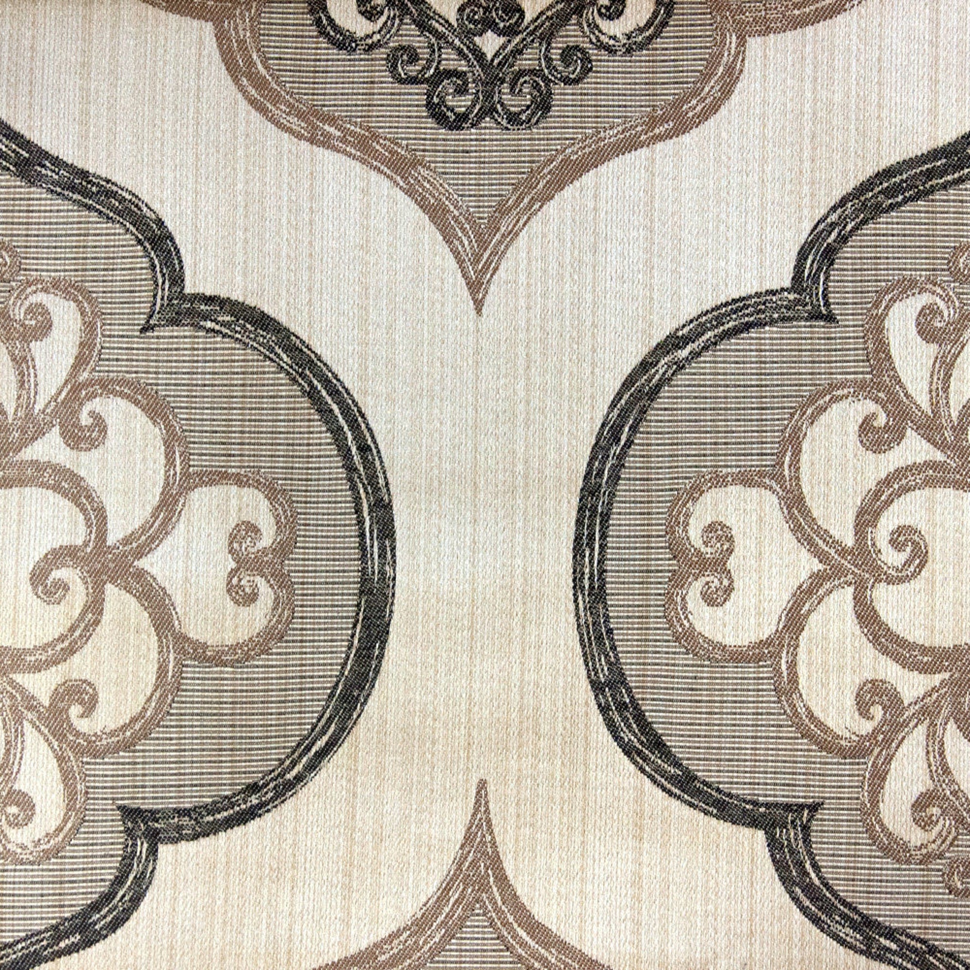 Coffee Jacquard Fabric By The Yard