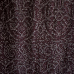 Wine Thread Embroidery Wine Cotton Linen Fabric