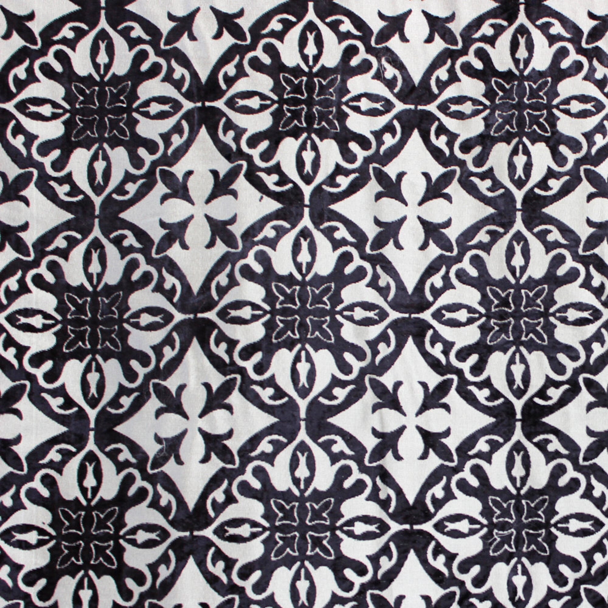 Black Sophistication Velvet By the Yard