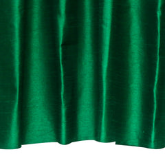 Dark Emerald Green Art Silk Curtain Panels