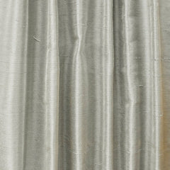 Light Gray Silk Dupioni Curtain Panels