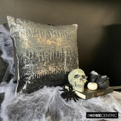 Knight Of Soul - Gray Art Silk Decorative Throw Pillow Cover