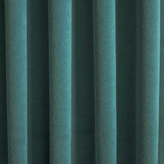 Teal Green Velvet Curtain Panels