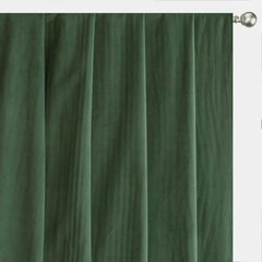 Green Velvet Curtain Panels