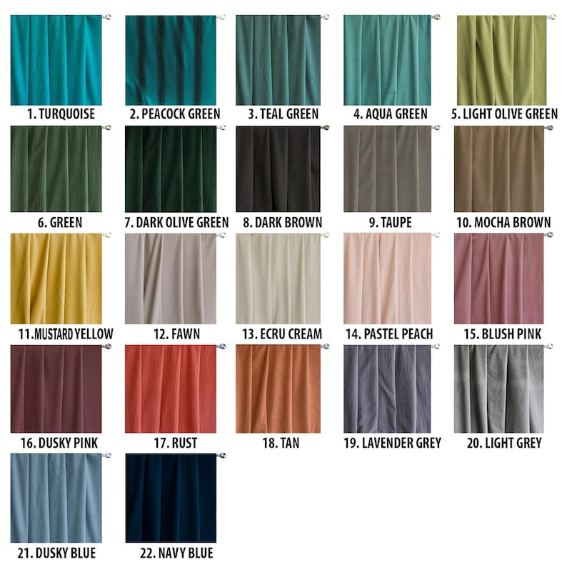 Turquoise Velvet Curtain Panels