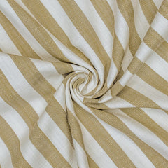 Mustard Yellow Stripes Cotton Fabric
