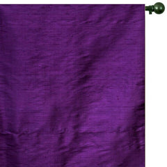 Bright Purple Pure Silk Dupioni Curtain Panels