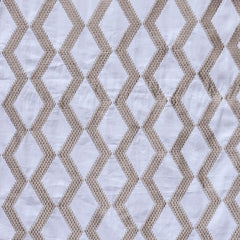 Pearl Beige Cotton Embroidery Fabric by the Yard