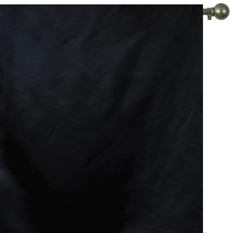 Black Heavy Satin Fabric by the Yard