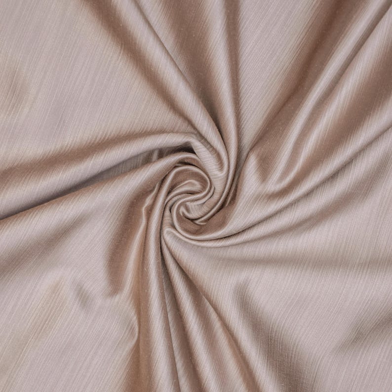 Light Beige Heavy Satin Fabric by the Yard