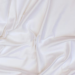 Off White Heavy Satin Fabric by the Yard