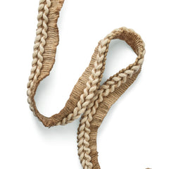 Natural Braided Jute Trim by the Yard, Rustic Jute Lace with Fringe
