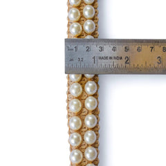 Pearl Crochet Jute Trim by the Yard, 1 IN (25mm) Jute Braided Lace Trim