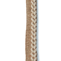 Natural Braided Jute Trim by the Yard, Rustic Jute Lace with Fringe