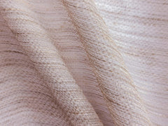 Textured Sheer Curtain Fabric by the Yard, Woven Beige Filtering Sheer Fabric