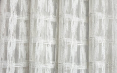 Ivory Illustrations Sheer Printed Velvet Curtain Panels