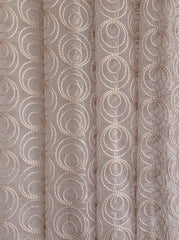 Fawn Circles Sheer Printed Velvet Curtain Panels